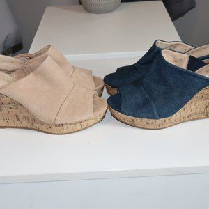 2PR Jaclyn Smith Slide Wedge Size 7